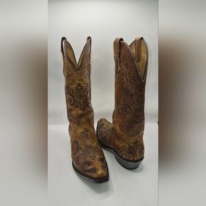 Sterling River Leather Cowboy Boots Womans Sz 7.5